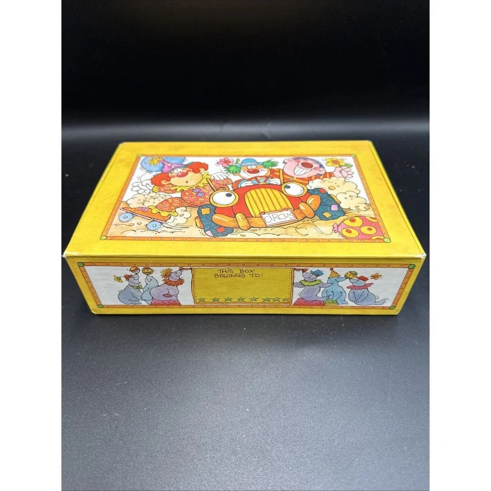2 VTG Pencil Box General Box Co 1980 / 90s Clown Car Beach
